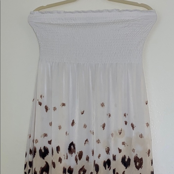 Strapless Ombré Leopard Print Dress - Picture 2 of 4